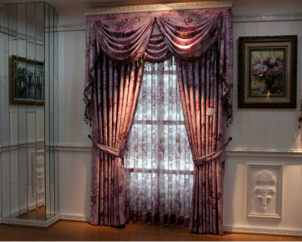 欧式客厅窗帘，简欧窗帘。（点击下一张）